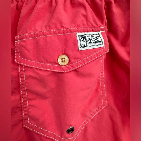 Polo Ralph Lauren Mini Pony Pink Mesh Lined Swim Trunks Short Shorts Men XXL NEW - Picture 7 of 13